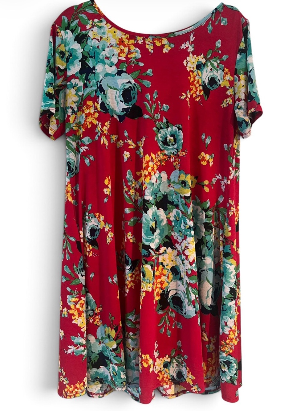 HEIMISH USA Red Floral Mini Dress